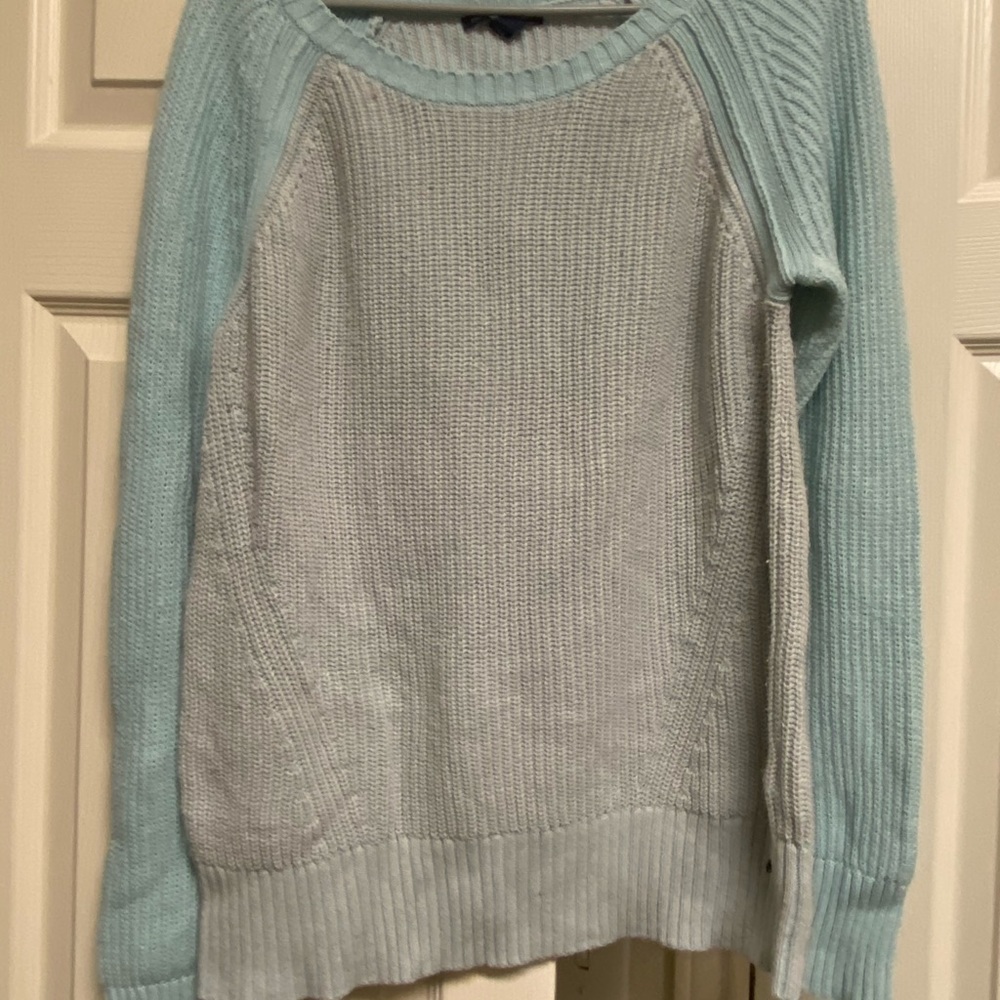 multi color blue sweater !